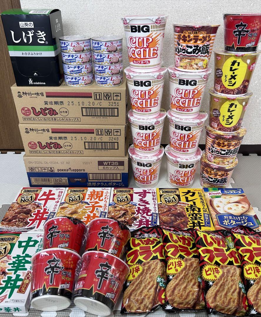 レトルト　インスタント食品　カップヌードルBIG どんぶり亭　味噌汁　スープなど