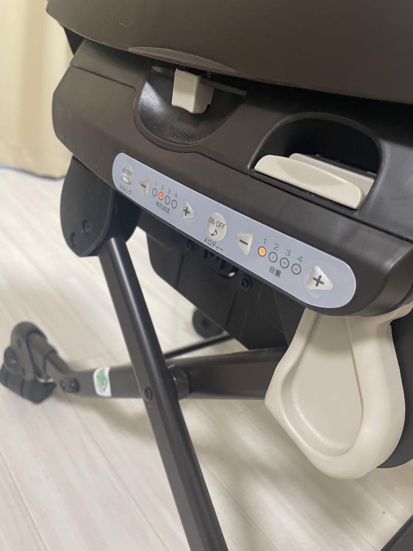 Combi ハイローチェア 星柄 ブラウン　ネムリラ　電動