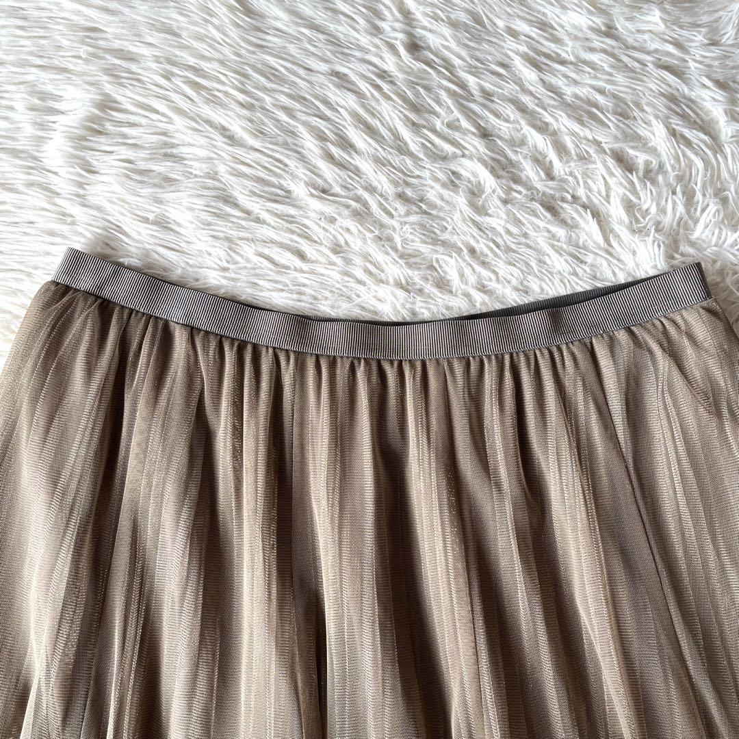 プリーツ ロングスカート