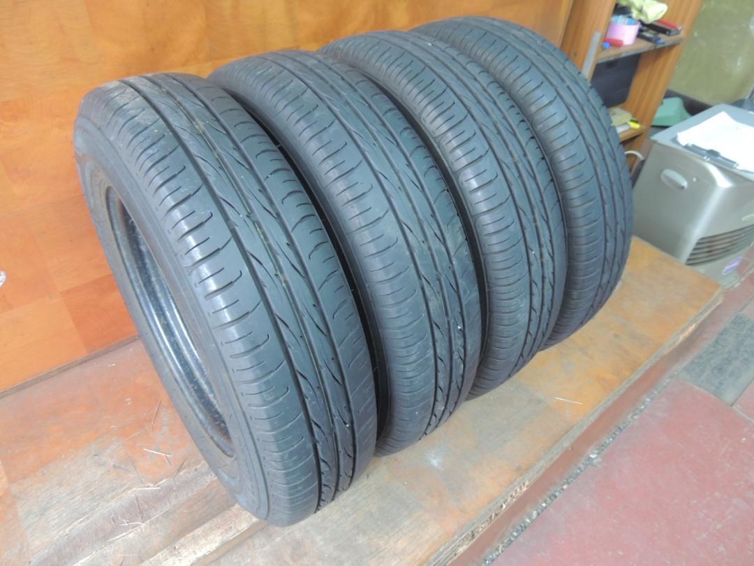 T121　145/80R13　ダンロップ　4本　2016年製　スチールホイール付
