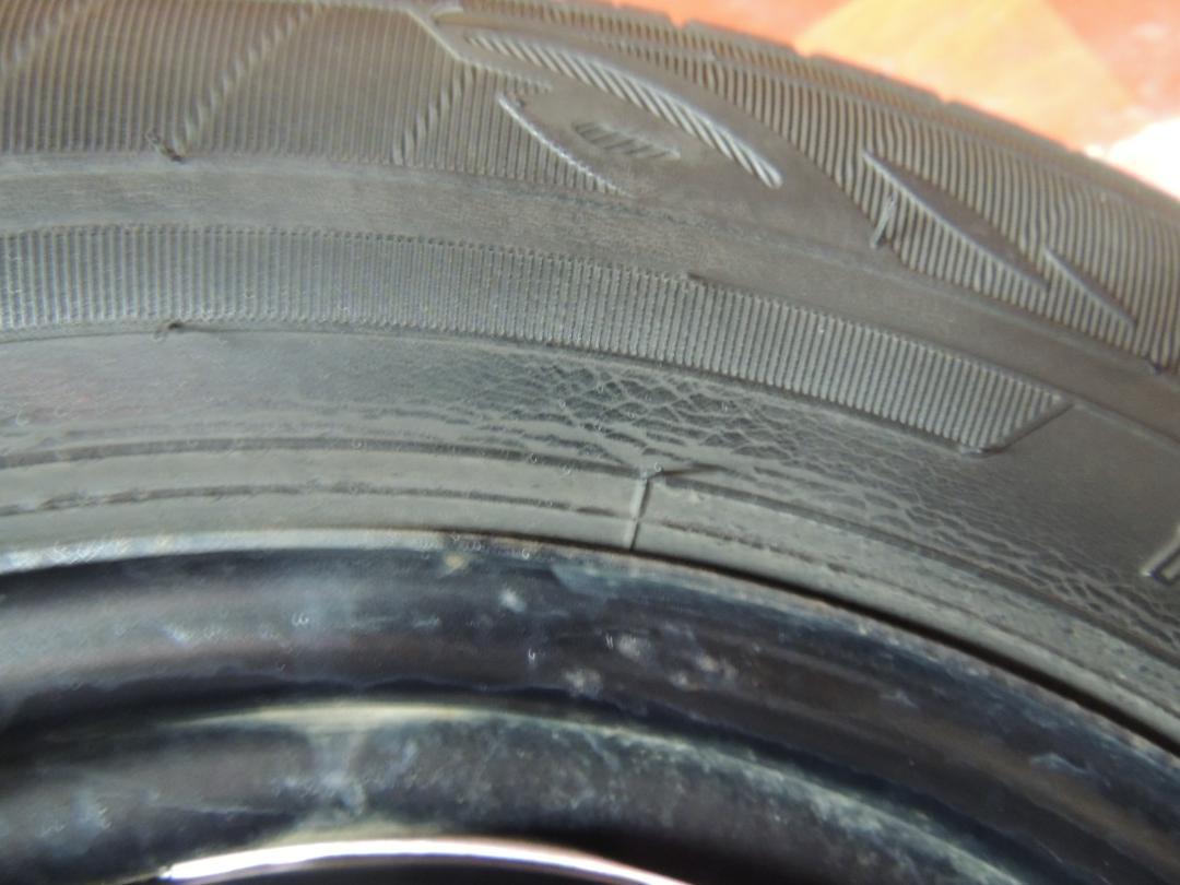 T121　145/80R13　ダンロップ　4本　2016年製　スチールホイール付