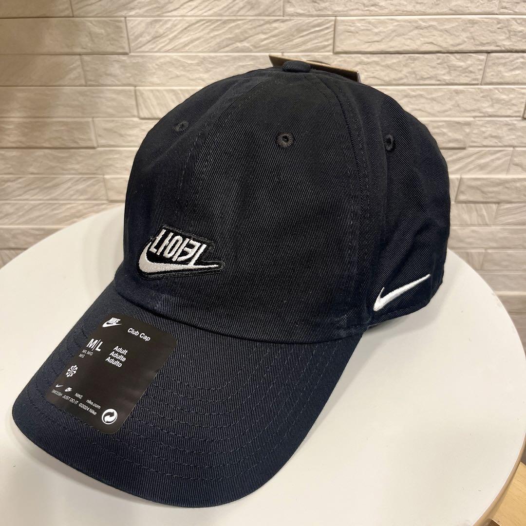 新品[NIKE]韓国限定 カスタムナイキキャップ　白ハングルロゴ