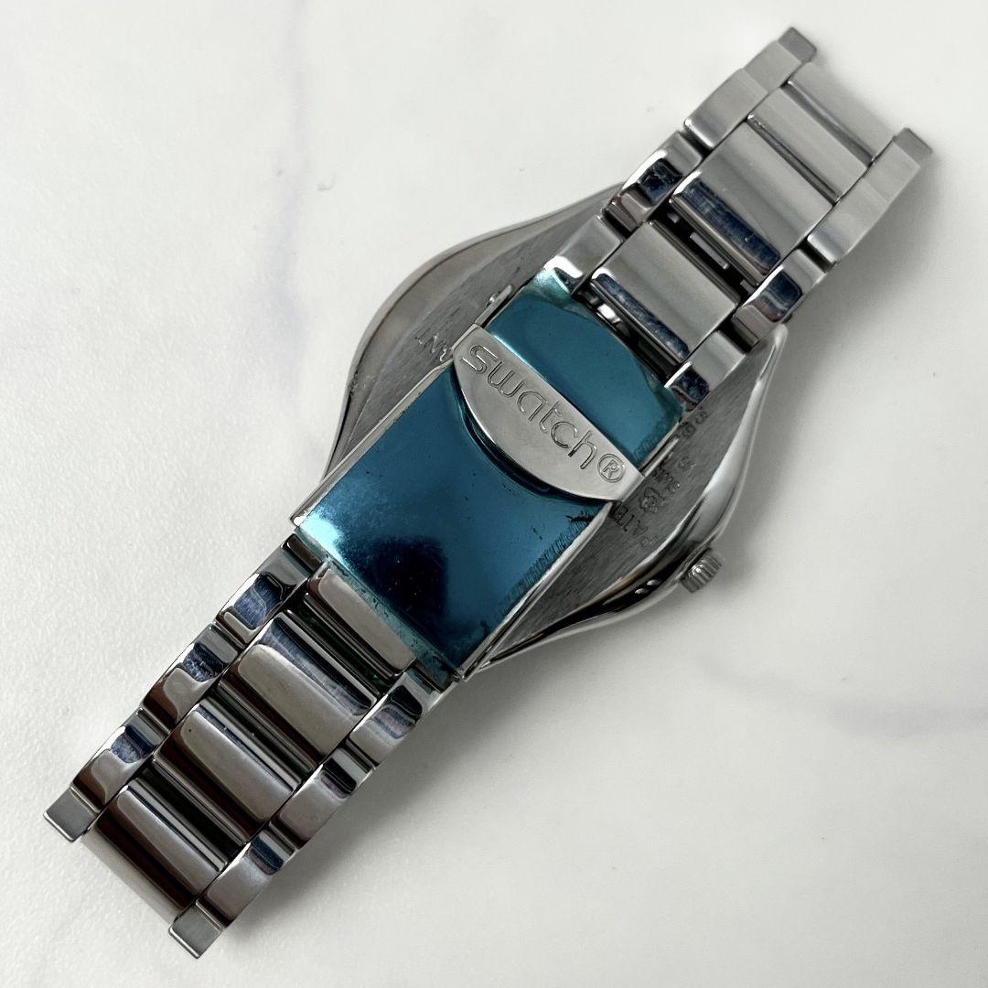 【稼働】 SWATCH IRONY デイデイト 腕時計 シルバー