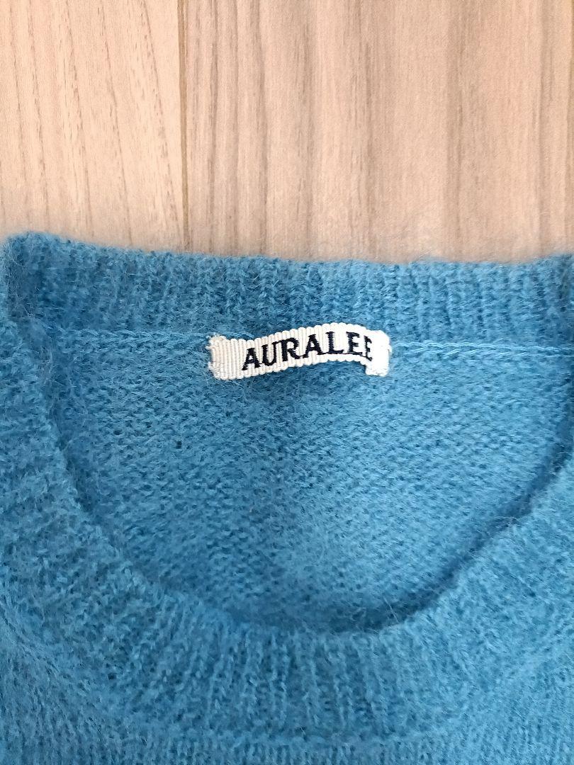 AURALEE MOHAIR KNIT オーラリー ニット　ターコイズブルー