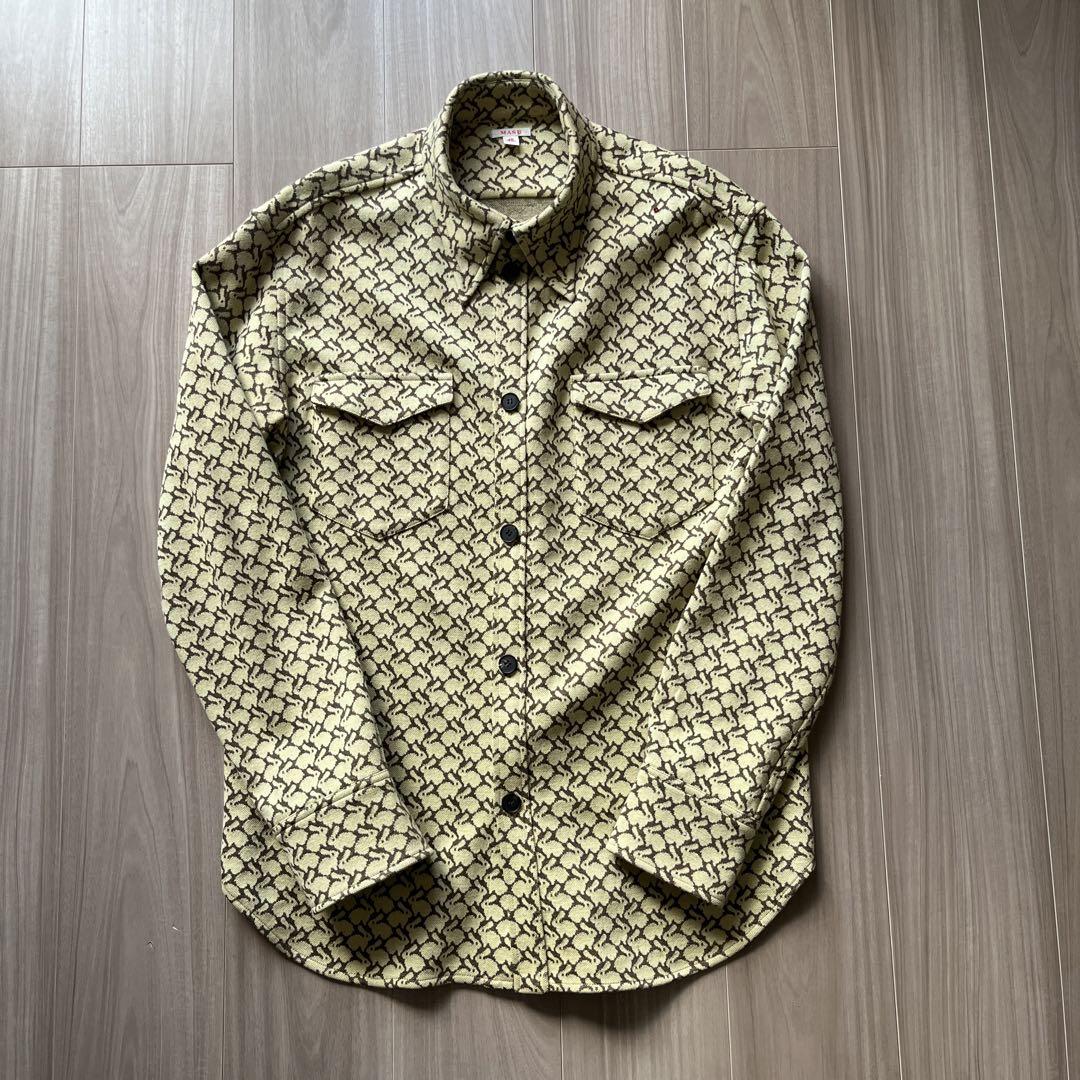 トップス MASU 21AW MONOGRAM PATTERN SHIRT 48