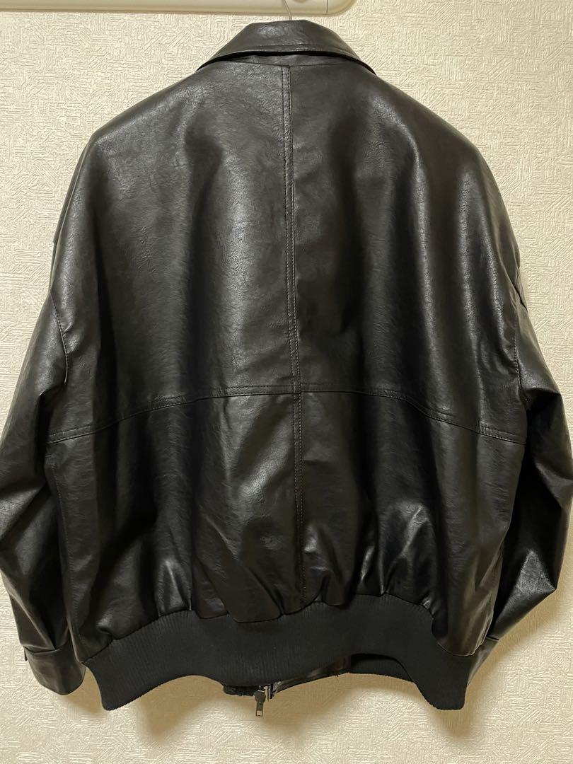 CLEL ヴィンテージデザイン合皮ブルゾン XS ブラック 完売品