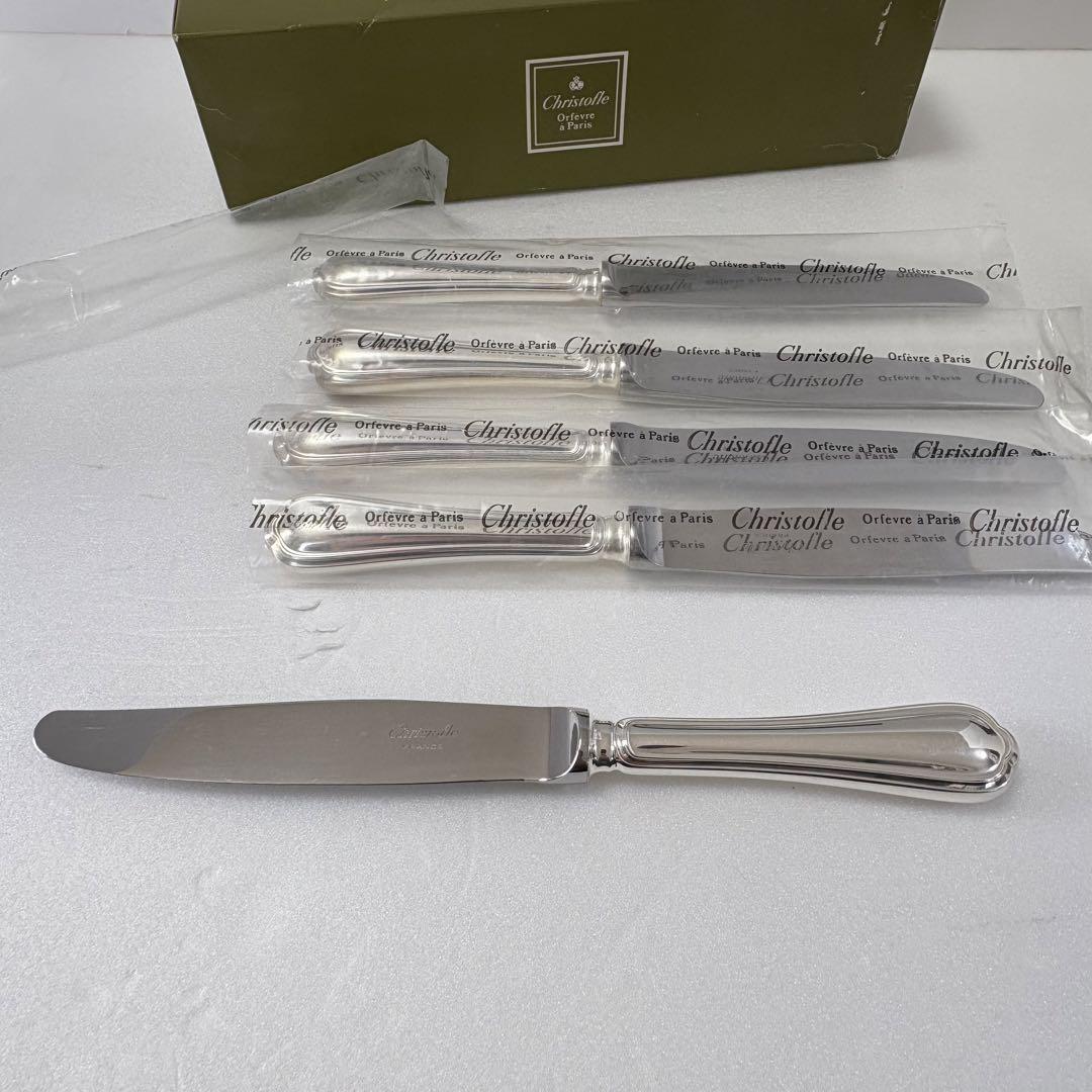 Christofle 銀メッキ カトラリーセット 5本 19cm Christofle 銀メッキ カトラリーセット 5本 19cm カトラリー