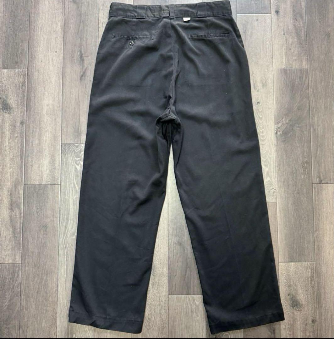 80s USA製 Dickies874 ベージュ チビタグ 股ガゼット チノパン