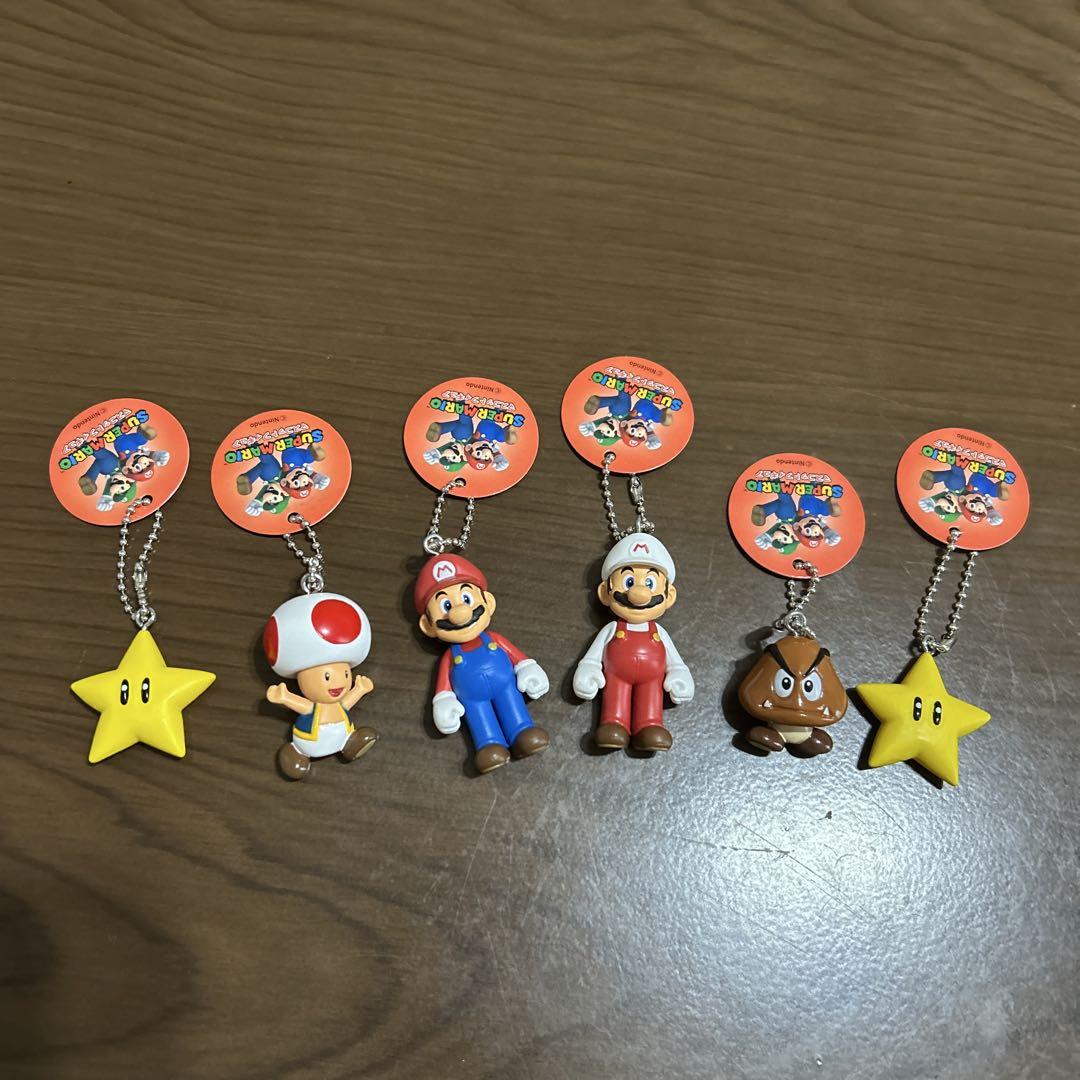 スーパーマリオ キャラクターキーホルダー 6個セット - メルカリ