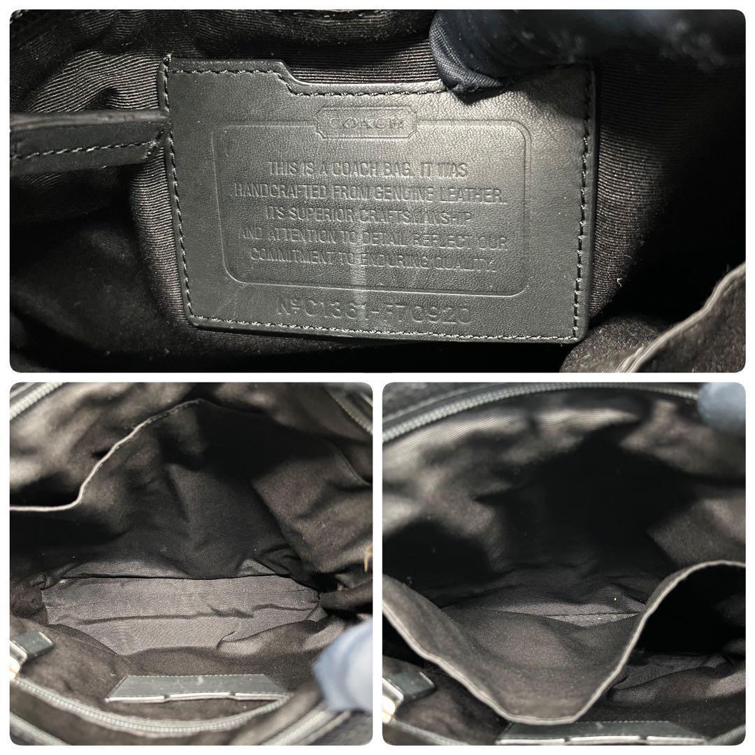 極美品✨COACH クロスボディ ショルダーバッグ F70920 ブラック　シボ コーチ クロスボディ ショルダーバッグ F70920 ブラック シボ