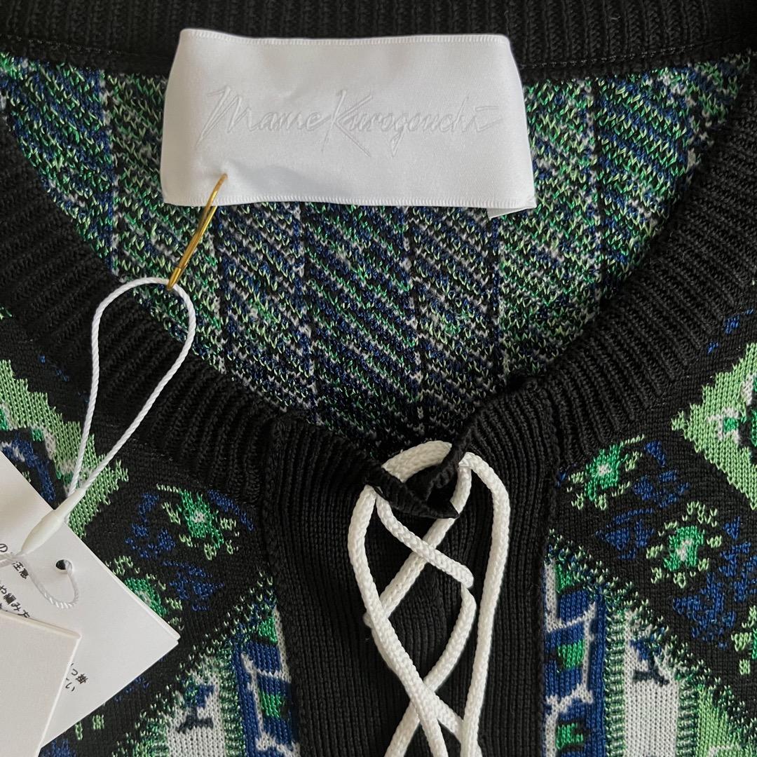 国産】 Mame Kurogouchi/morocco pattern dress ロングワンピース