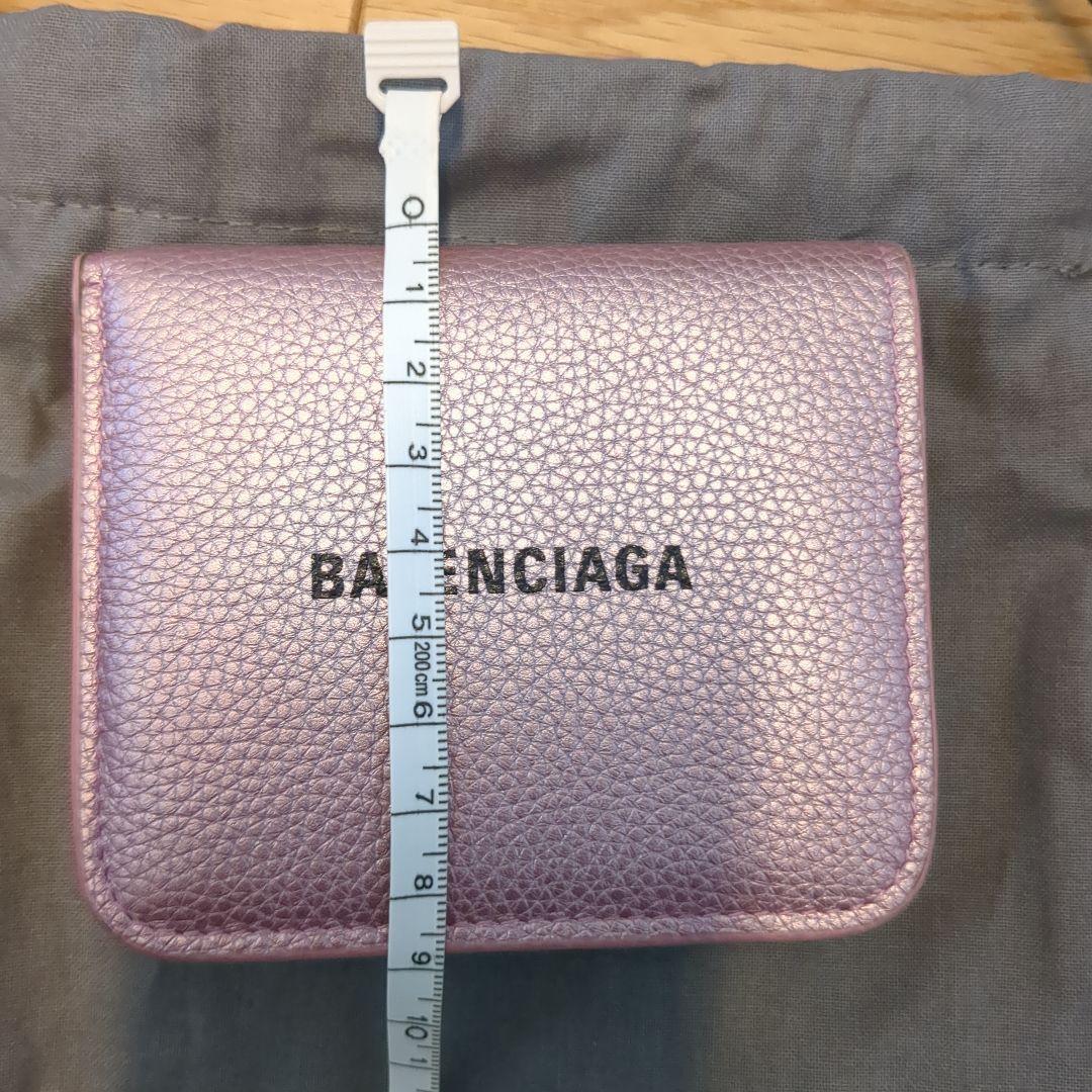 BALENCIAGA ピンク 二つ折り財布★美品