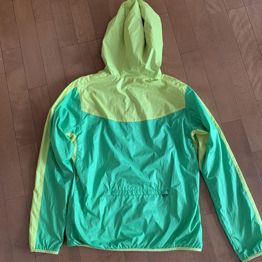 PUMA フード付き レディース ウィンドブレーカー ジャンパー 緑 黄色