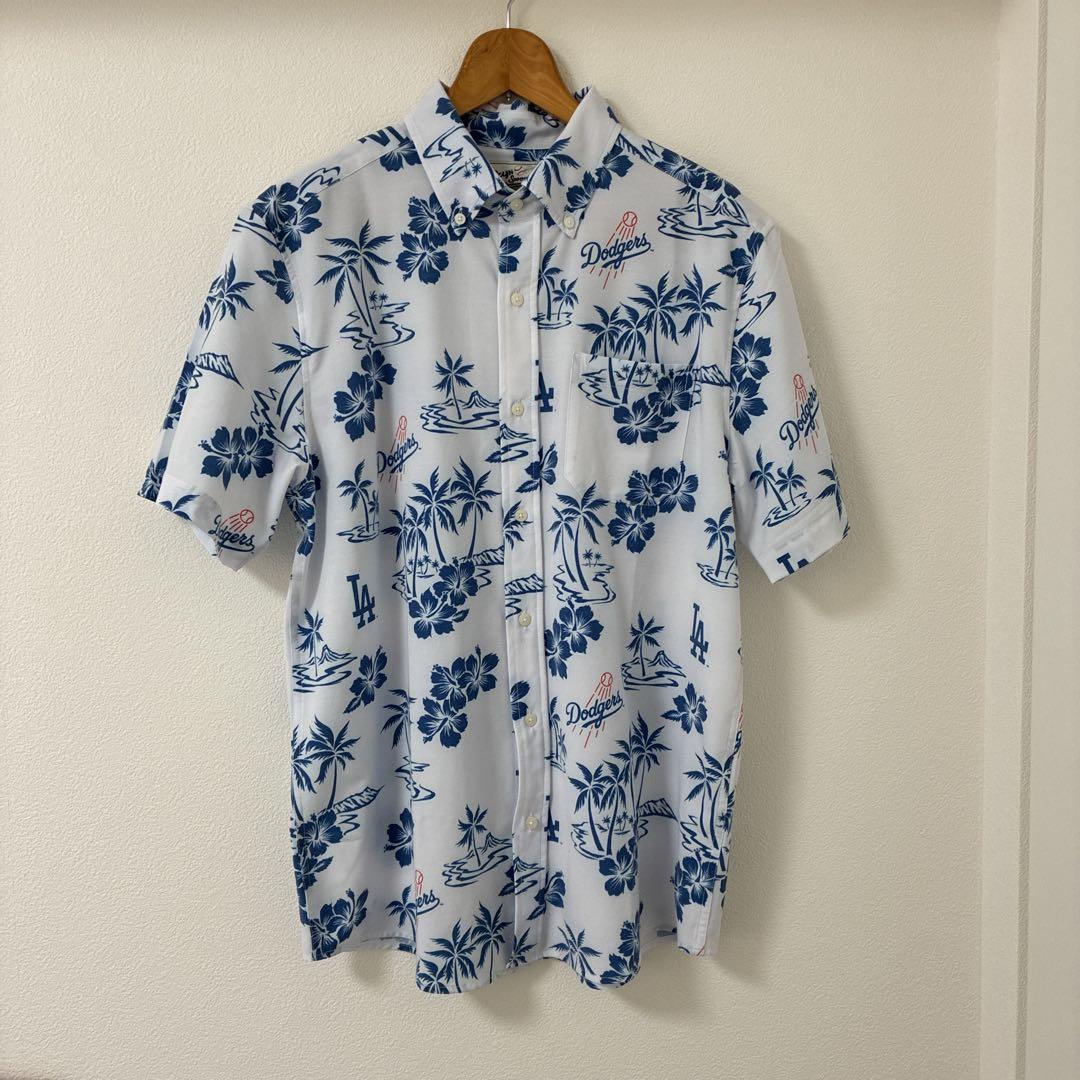 ロサンゼルス　ドジャース　レインスプーナー　アロハシャツ　米国購入　新品 Reyn Spooner レインスプーナー MLB SCENIC Los Angeles DODGERS