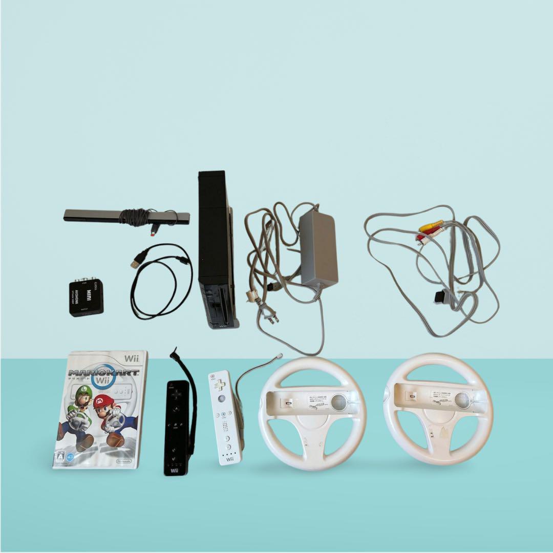 Nintendo Wiiと周辺機器セット with マリオカートWii