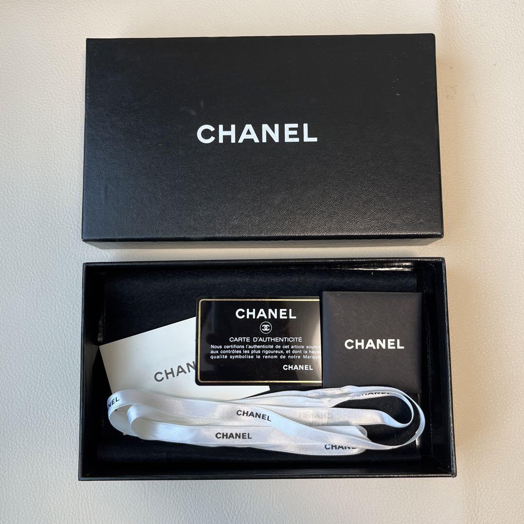 CHANEL シャネル 財布 長財布 アイコンライン 黒 ブラック
