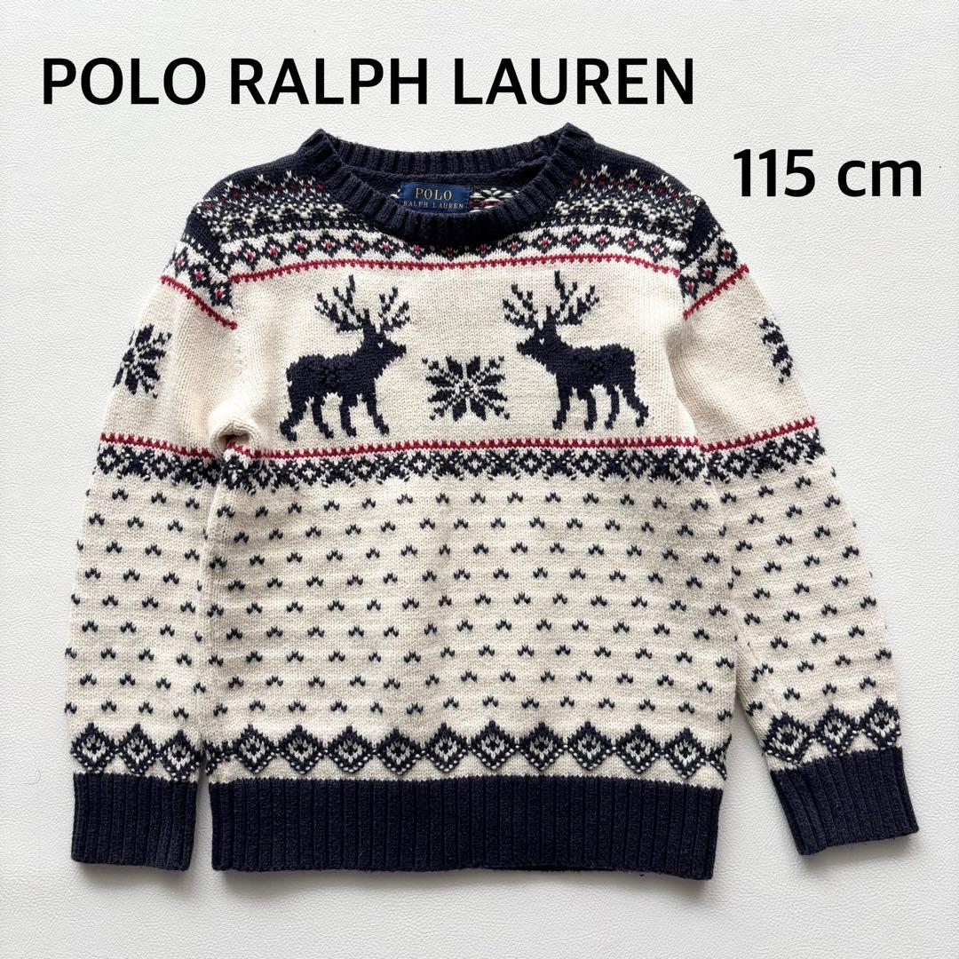 02110 ポロラルフローレン　キッズ　ノルディック柄　長袖ニット