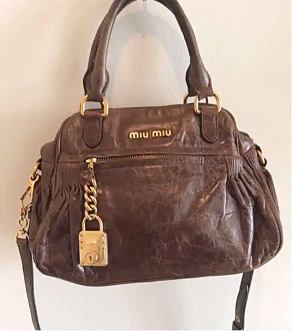 MIU MIU オールドミュウ ミュウ ショルダーバッグ ハンドバッグ 2way