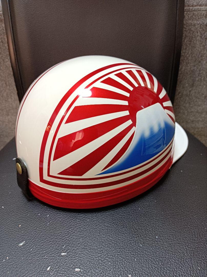 カスタムコルク半　白✘Candyレッド富士日章　富士青