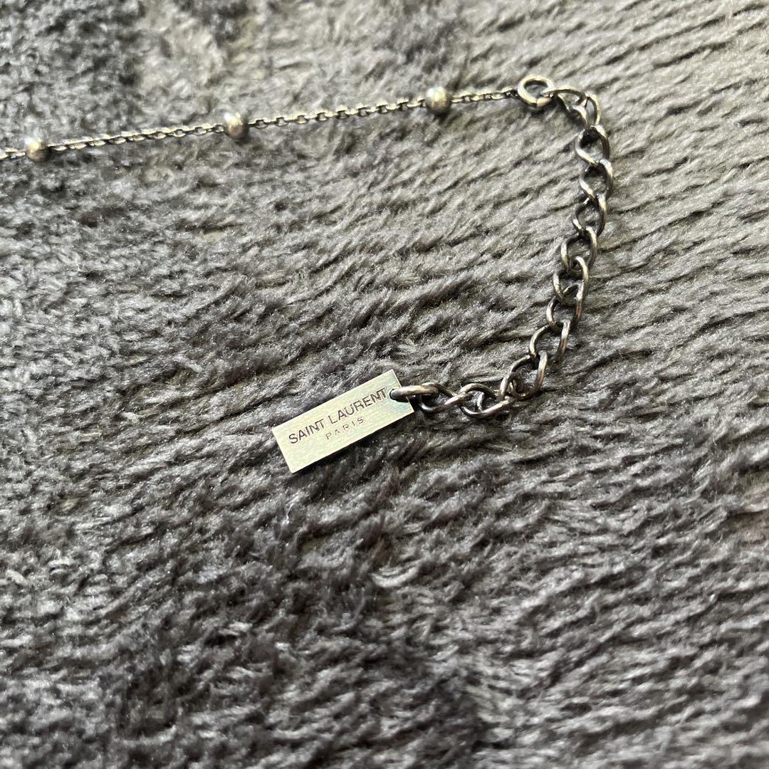 美品⭐️ SAINT LAURENT 猫チャーム ネックレス サンローラン ネックレス 猫 cat アクセサリー - メルカリ