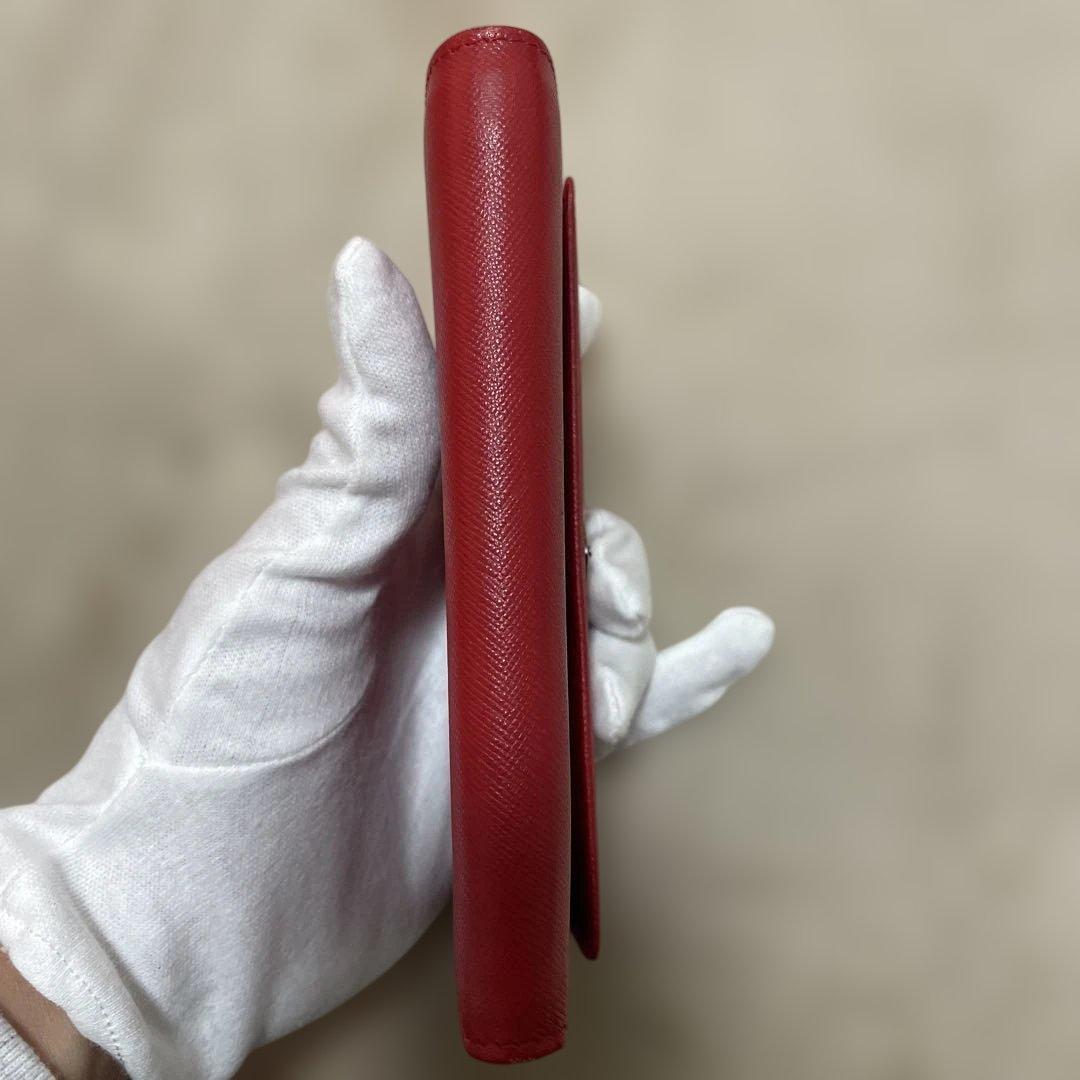 osakana様専用 PRADA 三つ折り財布 レッド