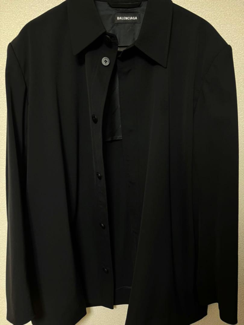 BALENCIAGA テーラードシャツ 44 ブラック