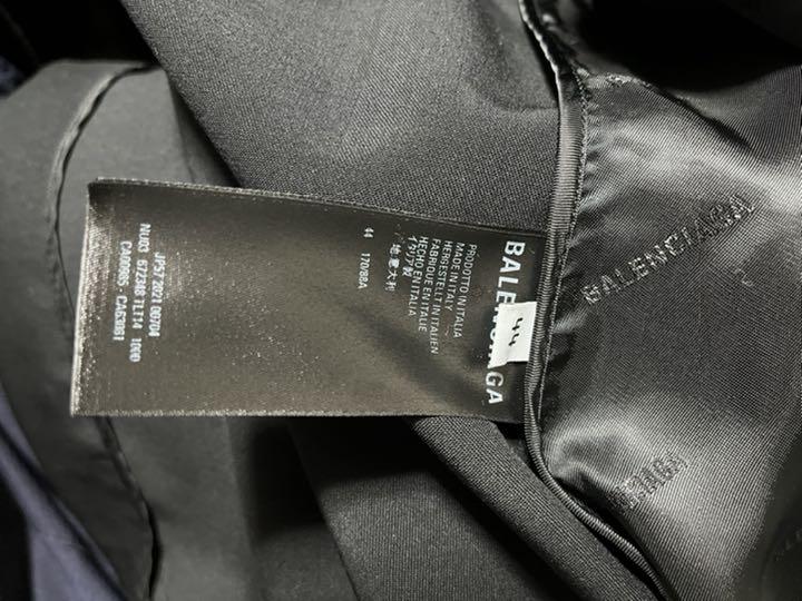 BALENCIAGA テーラードシャツ 44 ブラック