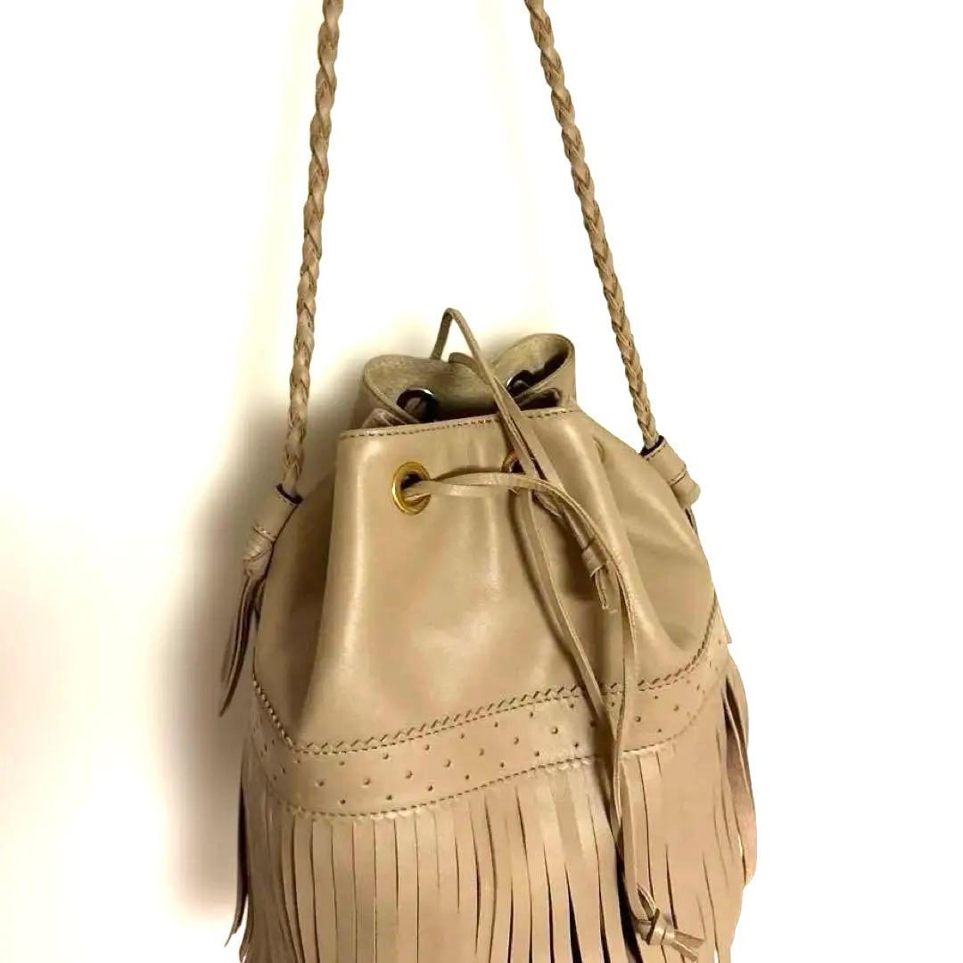 J&M DAVIDSON カーニバル　Lサイズ　フリンジ　ベージュ