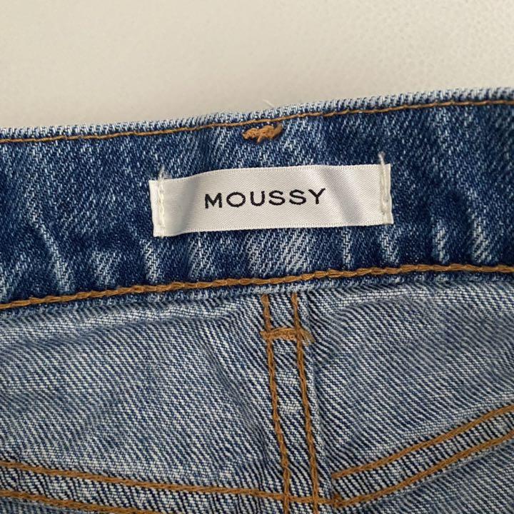 【新品未使用】MOUSSY ハイウエスト フリンジデニムショートパンツ MOUSSY フリンジ デニム ショートパンツ ハイウエスト