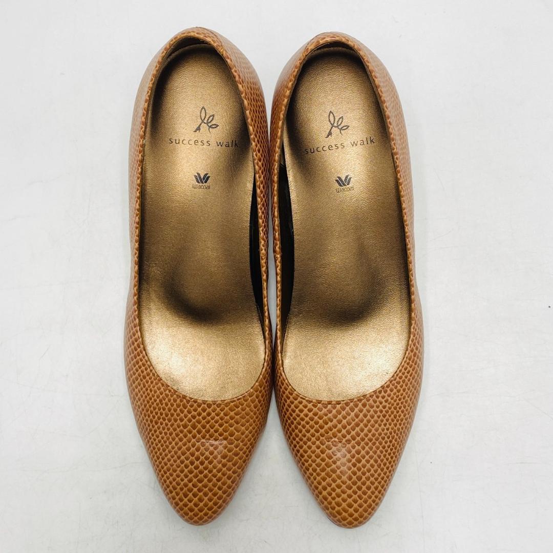【未使用】Wacoal success walk レザーパンプス23.5cm win282-top.jpg