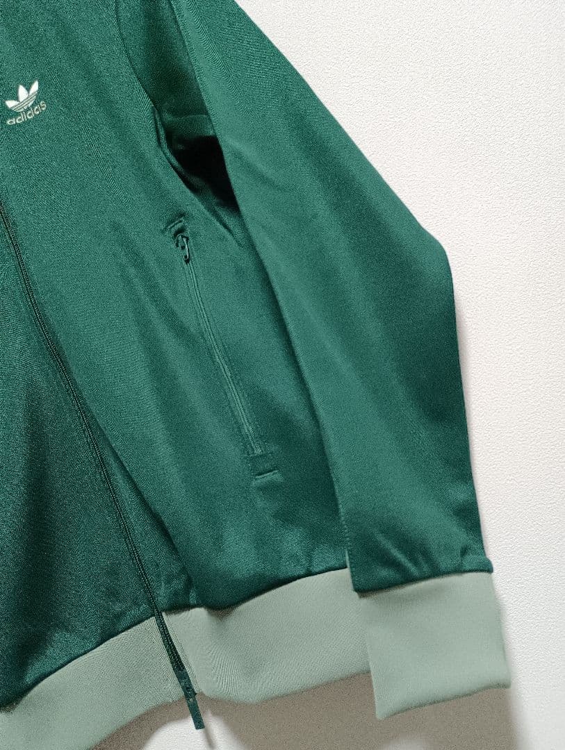 adidas グリーン ジャージ ベッケンバウアー 新品タグ付 M adidas グリーン ジャージ ベッケンバウアー 新品タグ付 M