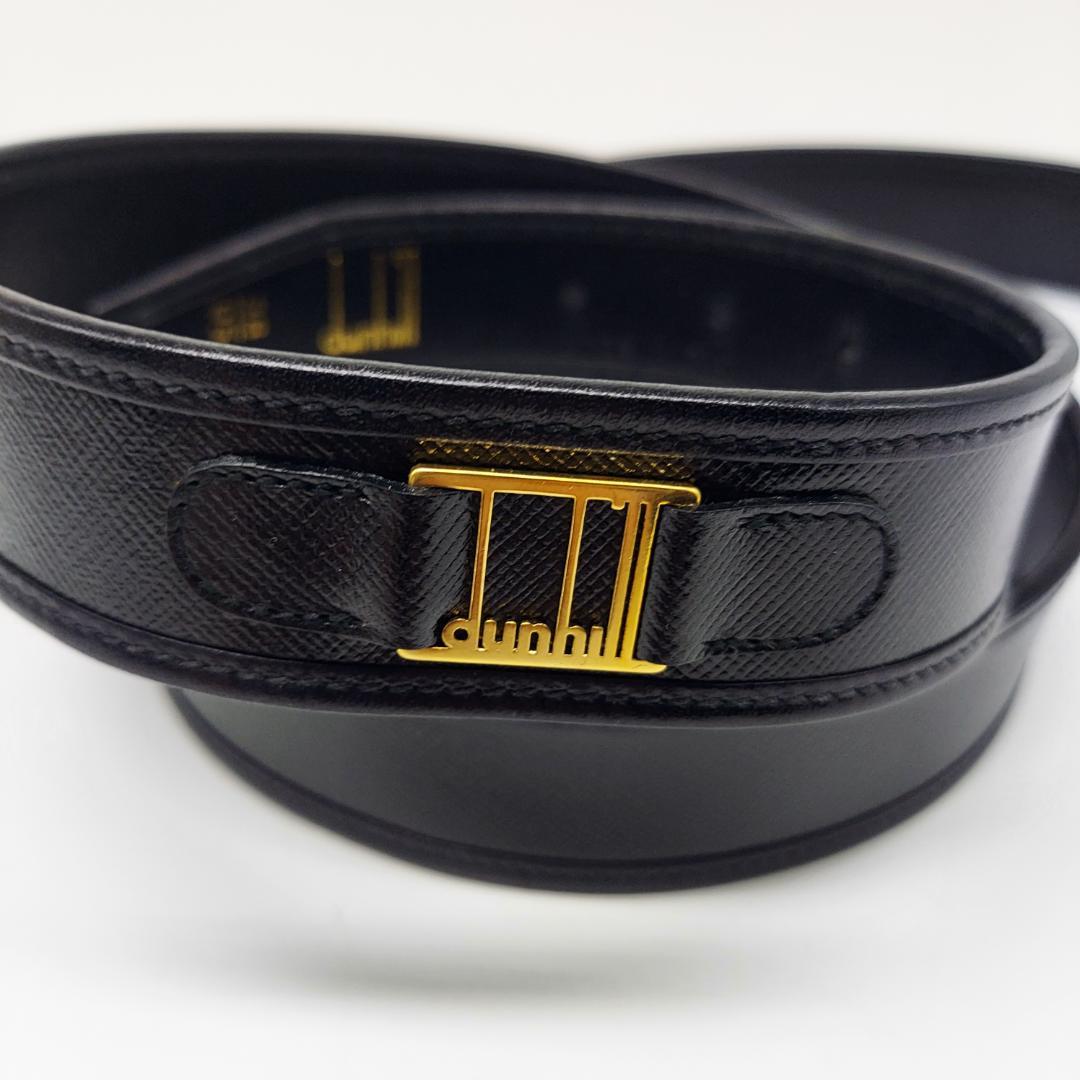 新品未使用品　dunhill ダンヒル　ベルト　レザー　ブラック