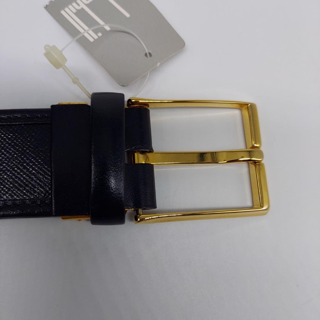新品未使用品　dunhill ダンヒル　ベルト　レザー　ブラック