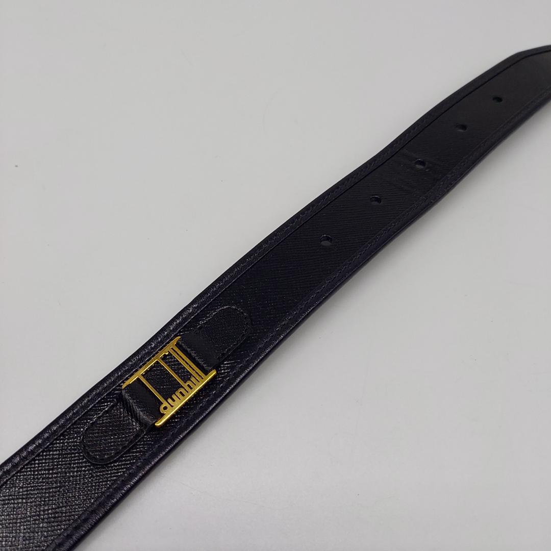 新品未使用品　dunhill ダンヒル　ベルト　レザー　ブラック