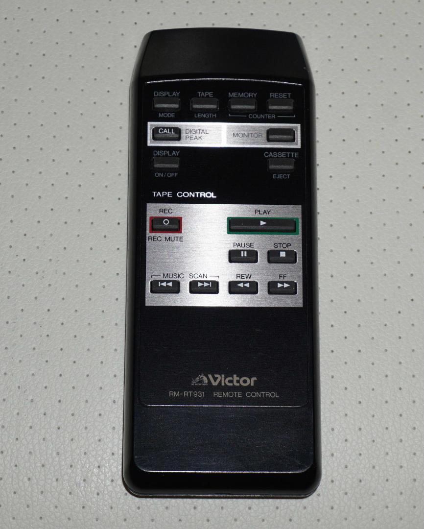 Victor カセットデッキTD-V931用リモコン RM-RT931