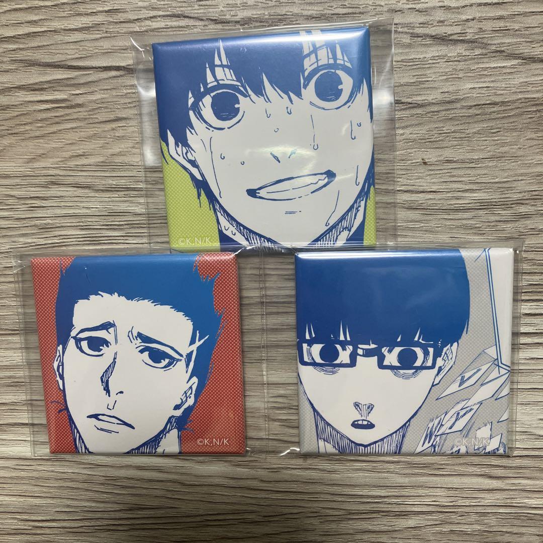 公式サイト 照英 馬狼 世一 潔 絵心 缶バッジ スクエア 原作 甚八 ピンズ・ピンバッジ・缶バッジ
