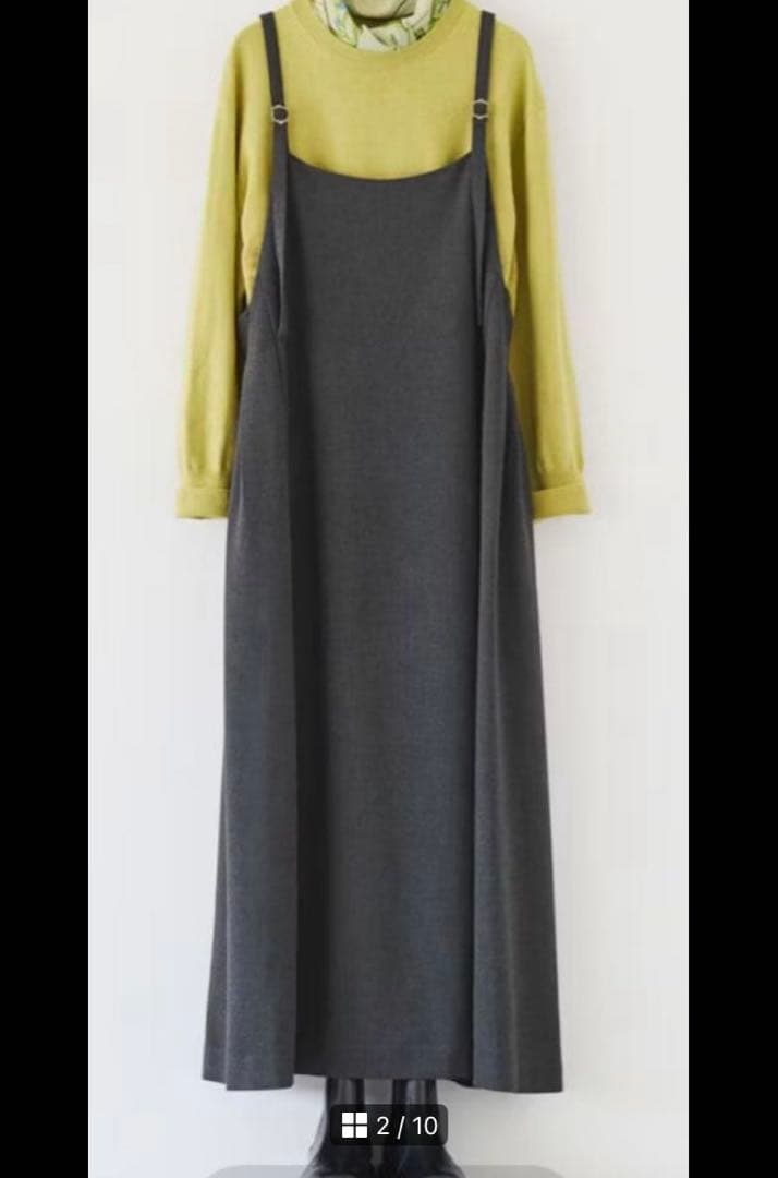 北欧暮らしの道具店 タックワンピースM 北欧 暮らしの道具店 DECORATOM_COM_BR