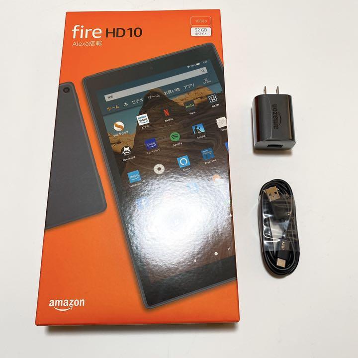ストレージ 美品 Amazon Fire HD 10 ホワイト32GB 第9世代 ケース付 8vl0M-m59762864266 します