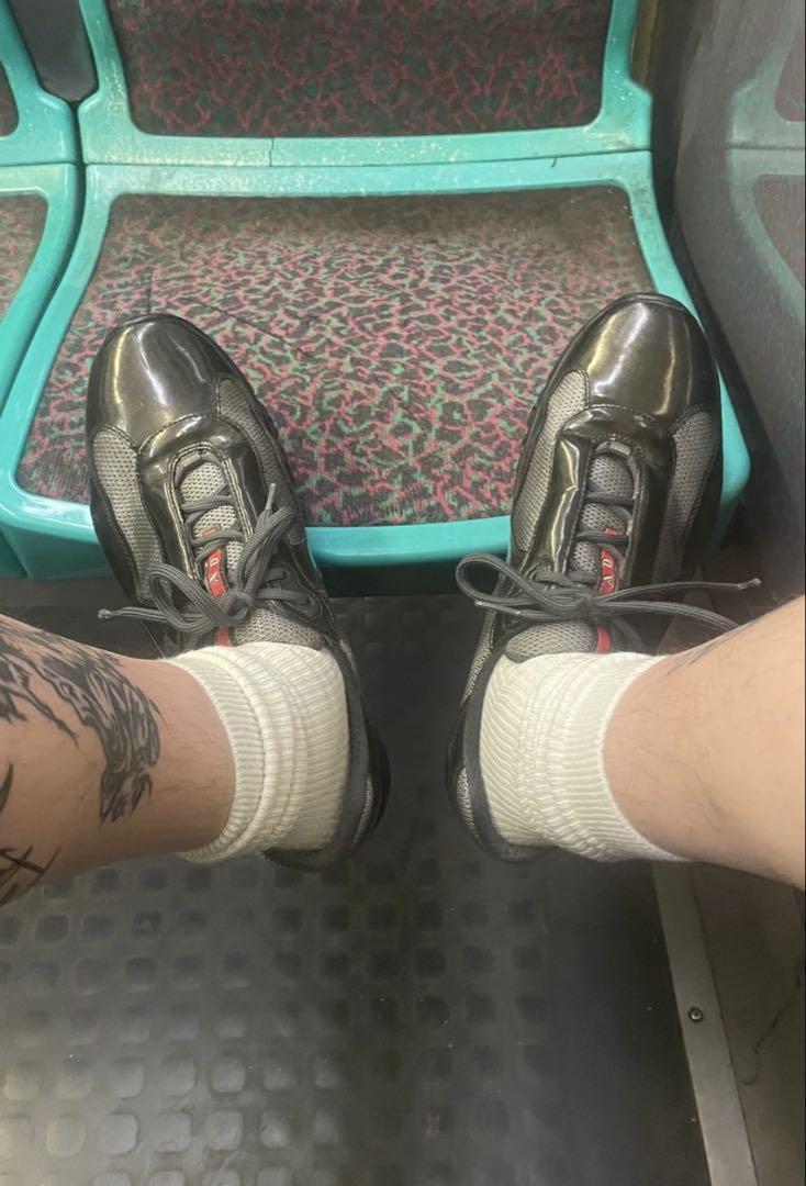 【名作・美品】00s Prada America’s capスニーカー プラダ