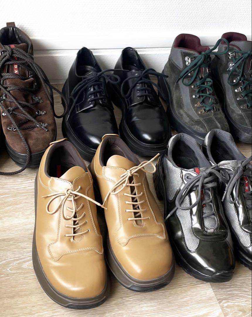 【名作・美品】00s Prada America’s capスニーカー プラダ