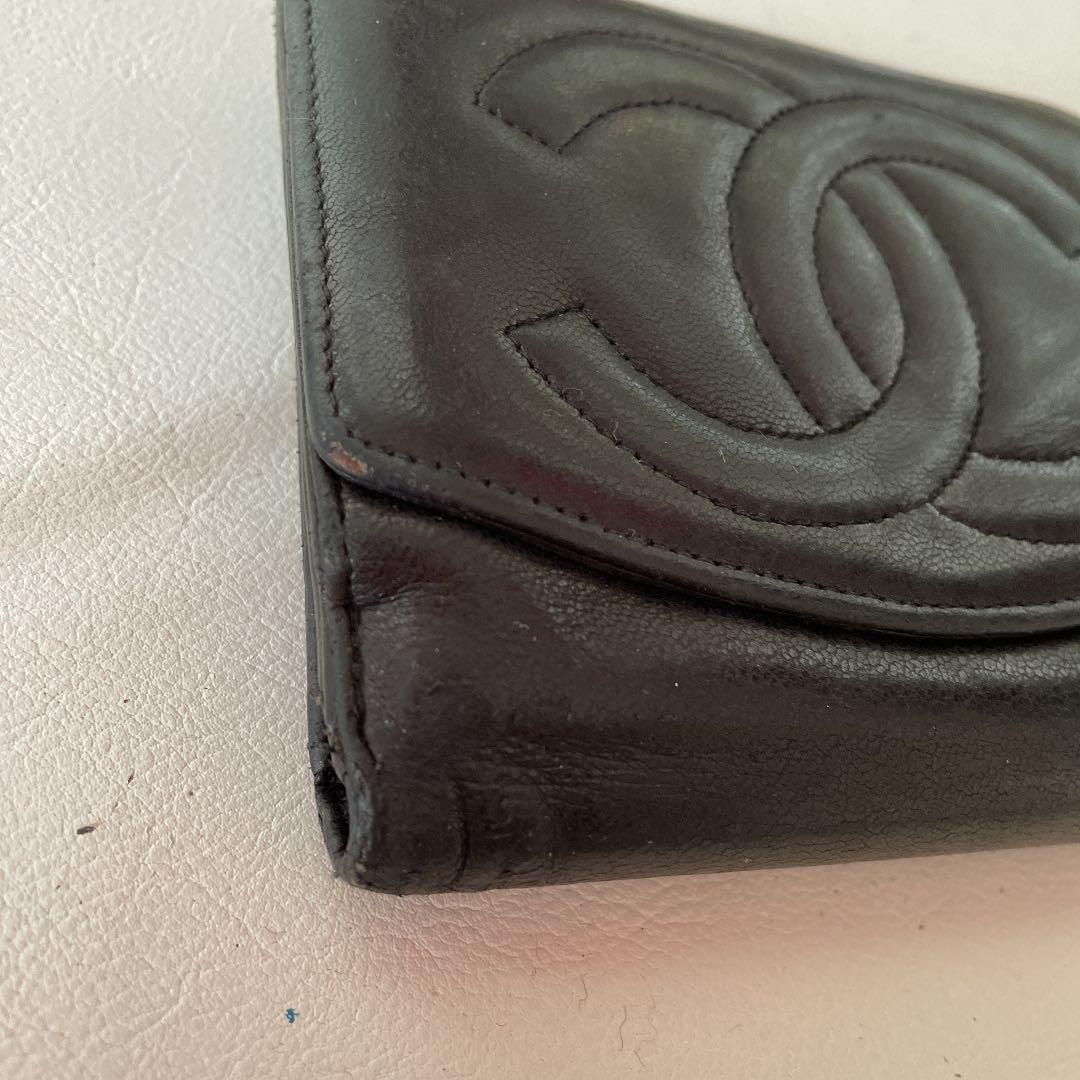 予約中!】お箱付き CHANEL シャネル ココマーク 財布 折り財布 | acn