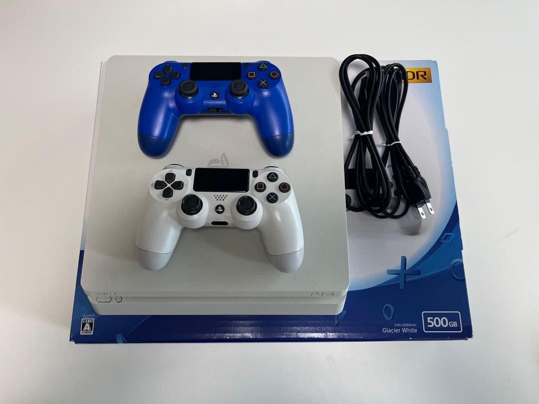 PlayStation 4 本体 500GB ホワイト ブルーコントローラーSONY