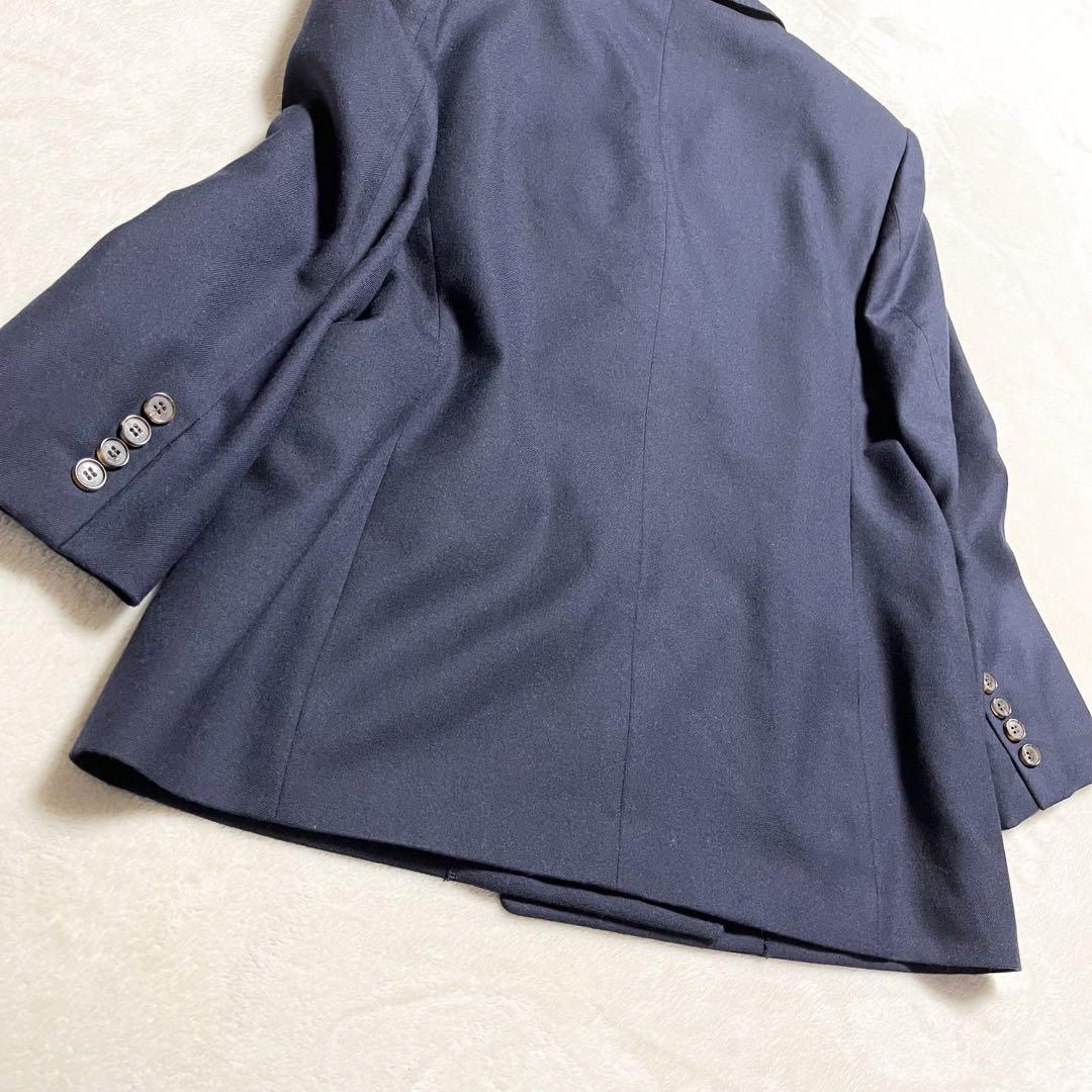 【美品】Burberry☆ウールジャケット☆紺ブレ☆カシミヤ100%☆ダブル☆