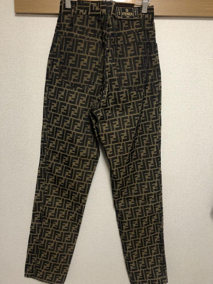 Vintage FENDI Zucca Pants Denim 27