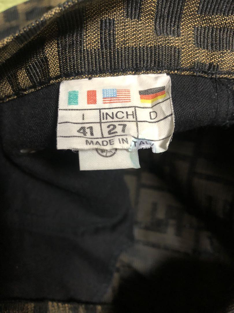 Vintage FENDI Zucca Pants Denim 27