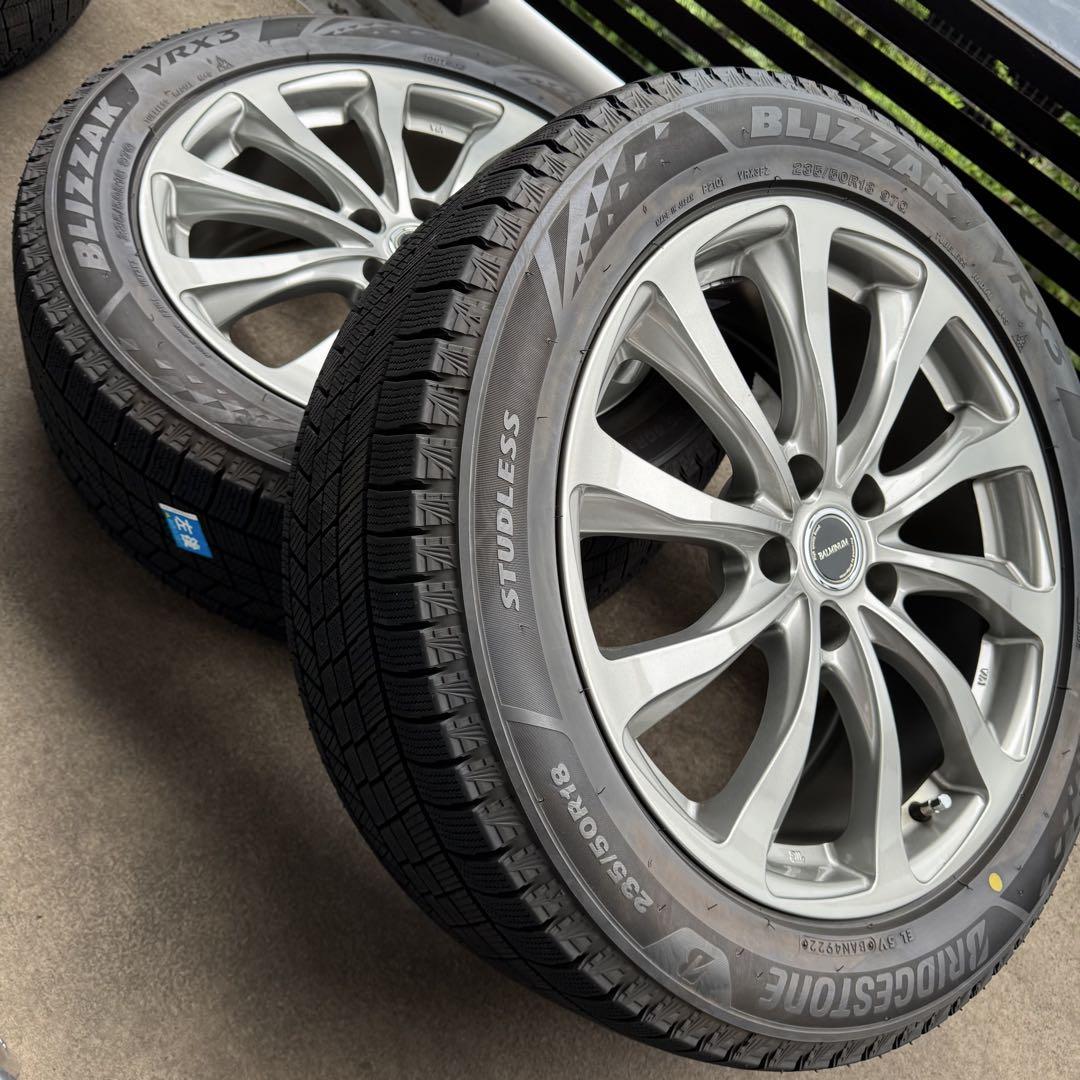 BS BLIZZAK VRX3 235/50R18 スタッドレス4本ホイール付き