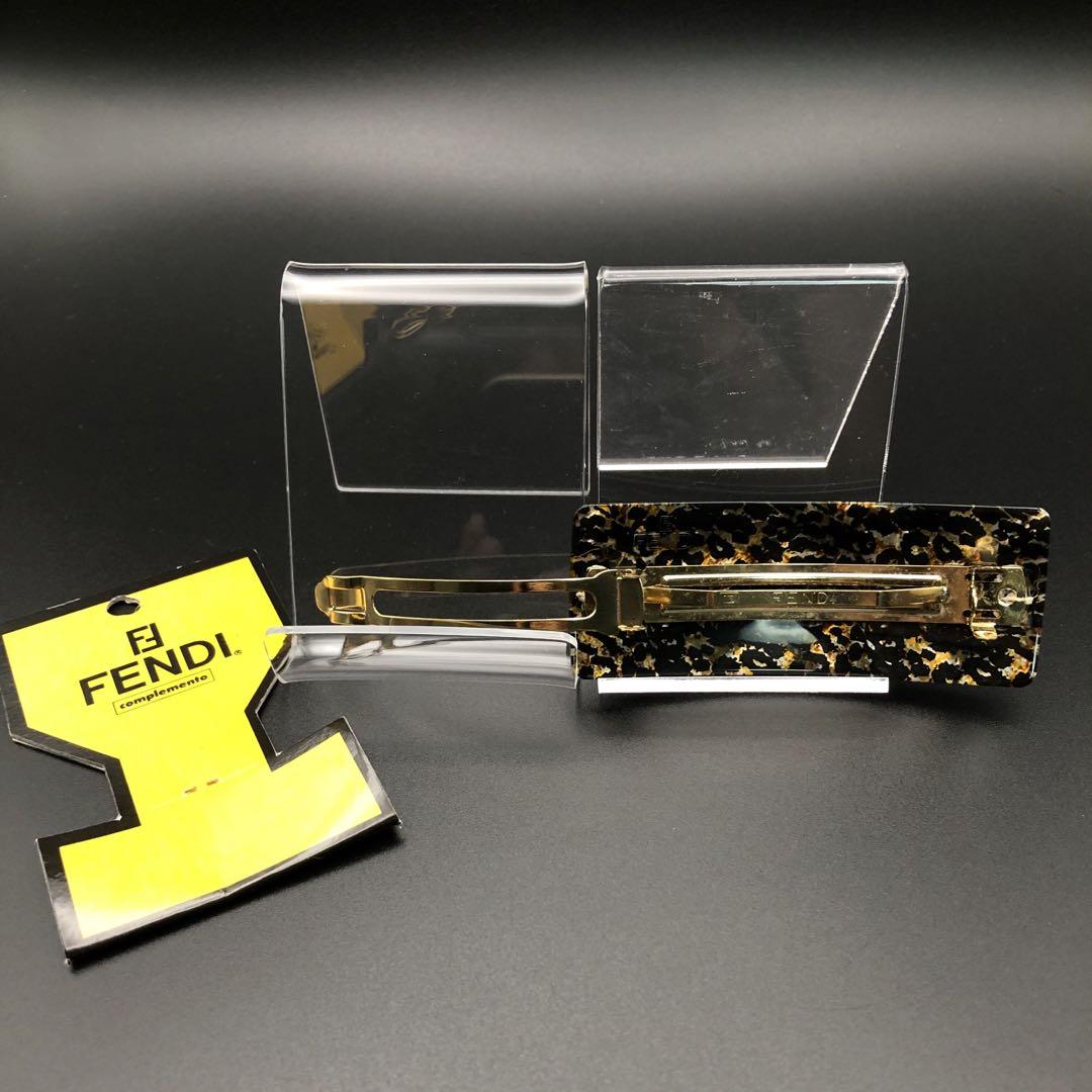 良品】FENDI レオパレード バレッタ ヒョウ柄 アクセサリー