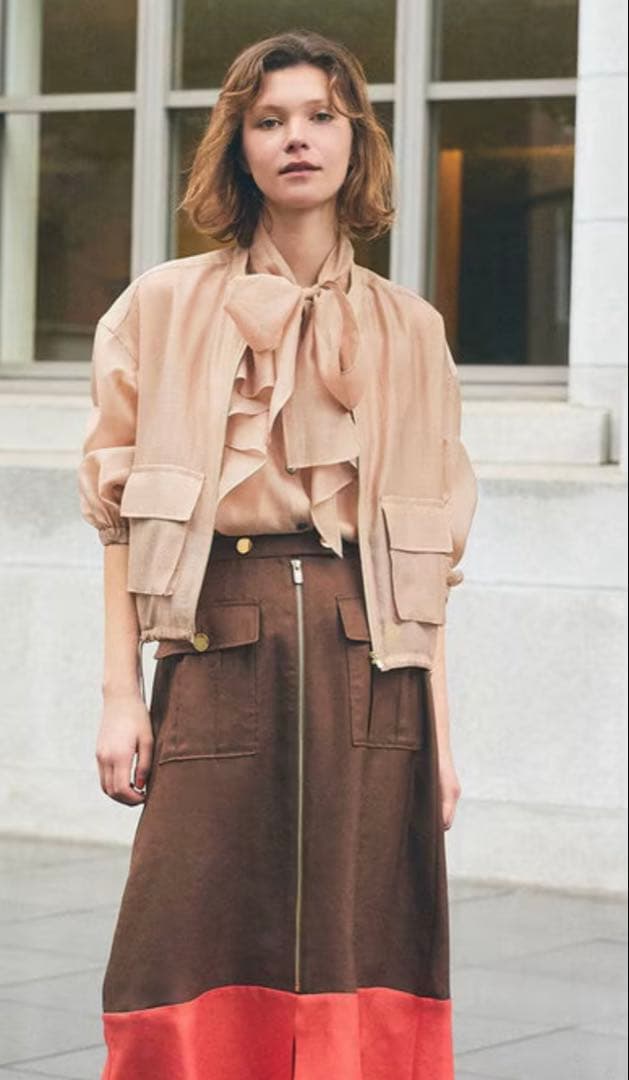 グレースクラス　シアードレープブルゾン