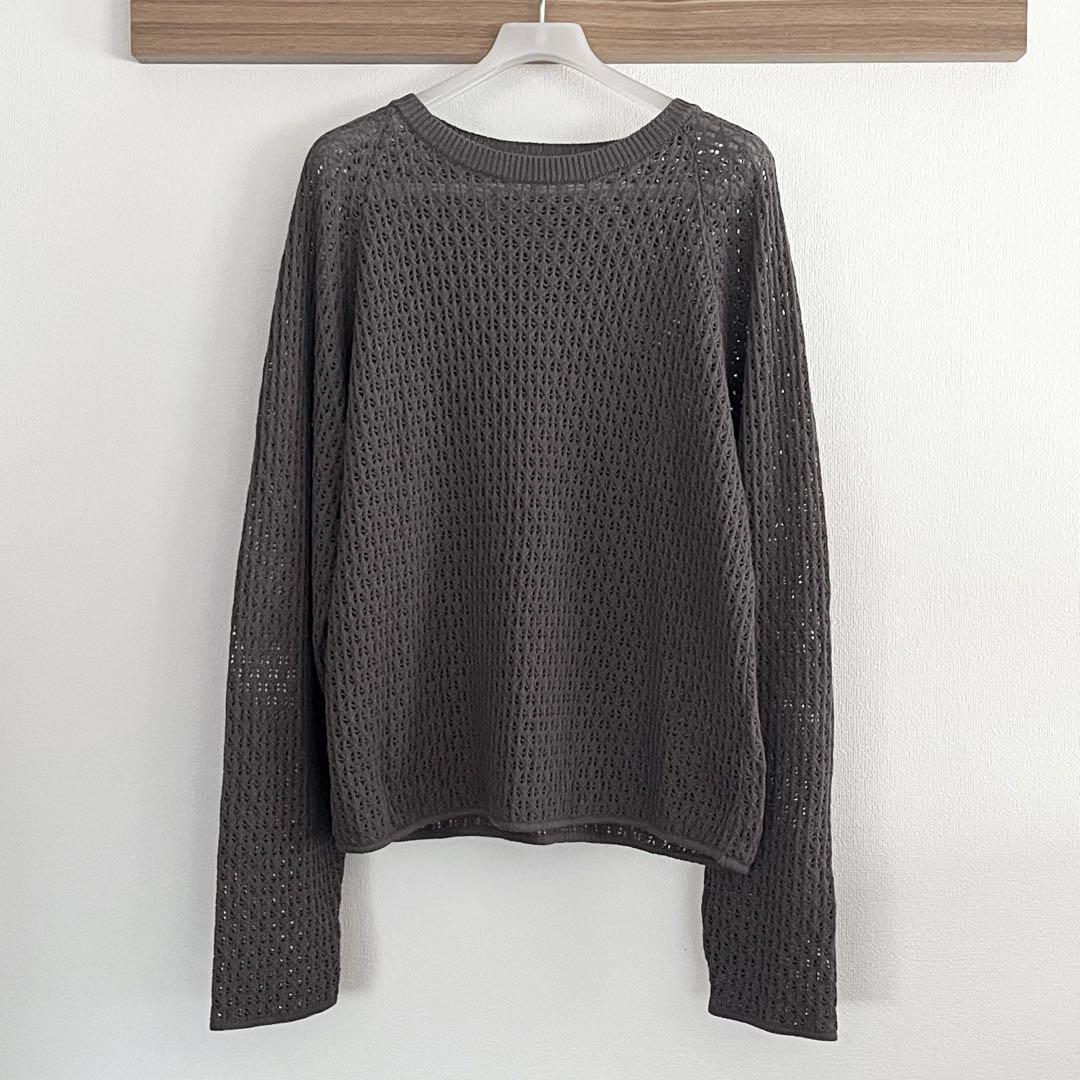 kinema「summer knit pullover」グレー・M◇試着のみ