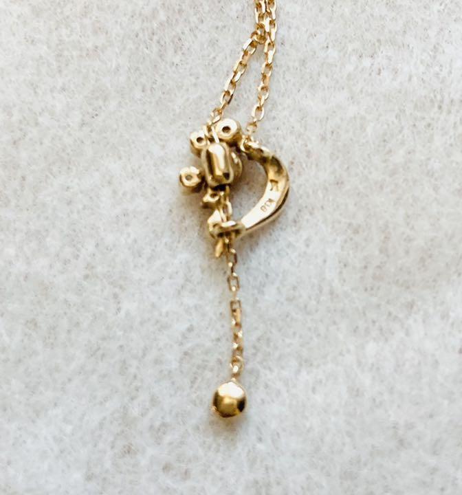 Vendome Aoyama K18 PG ダイヤ 2WAYネックレス